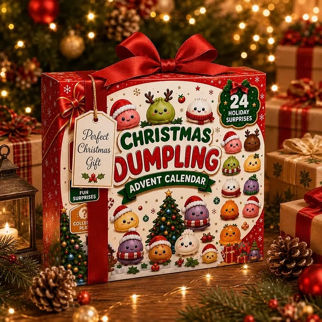 Christmas Dumpling Advent Calendar 2026 Squishy Surprise Gifts For Kids Or Family Ideas