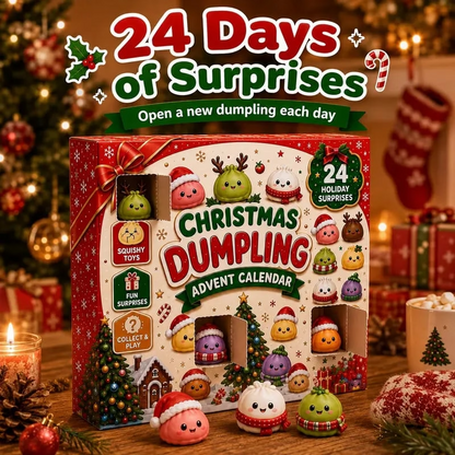 Christmas Dumpling Advent Calendar 2026 Squishy Surprise Gifts For Kids Or Family Ideas