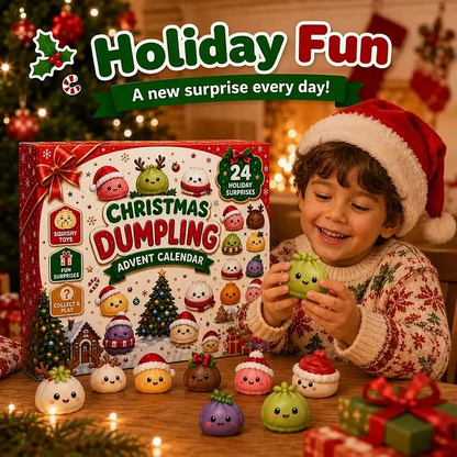 Christmas Dumpling Advent Calendar 2026 Squishy Surprise Gifts For Kids Or Family Ideas