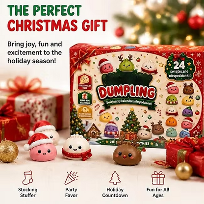 Christmas Dumpling Advent Calendar 2026 Squishy Surprise Gifts For Kids Or Family Ideas