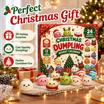 Christmas Dumpling Advent Calendar 2026 Squishy Surprise Gifts For Kids Or Family Ideas